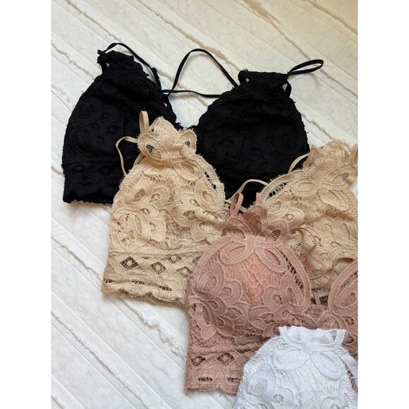 Free People + Wishlist Lace Bralette Bundle | 5-Piece Intimates Lot Size S/M - Picture 6 of 8